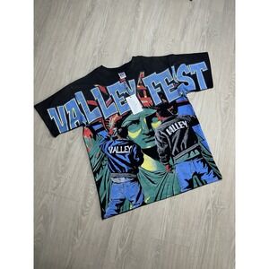 VALLEY Fest Graphic Print Black Crew Neck Men's Short Sleeve T-Shirt M